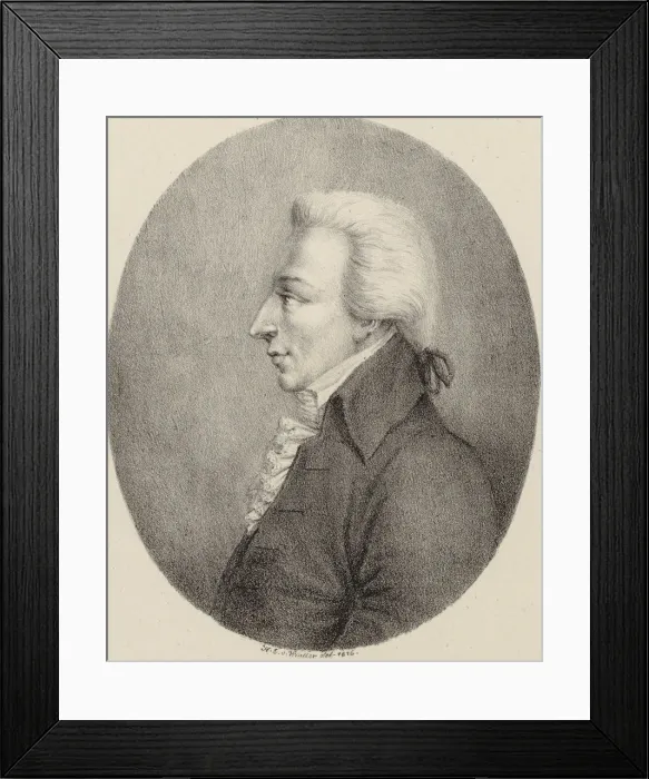 Framed Print : Portrait of the Composer Alessio Prati (1750-1788), 1816. Creator: Winter, Heinrich Eduard von Framed Print : Portrait of the Composer Alessio Prati (1750-1788), 1816. Creator: Winter, Heinrich Eduard von