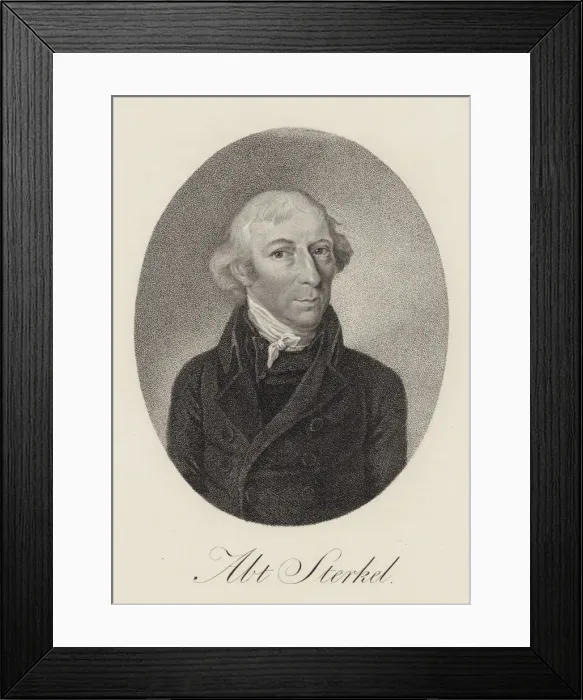 Framed Print : Portrait of pianist and composer Franz Xaver Sterkel (1750-1817), 1816. Creator: Anonymous Framed Print : Portrait of pianist and composer Franz Xaver Sterkel (1750-1817), 1816. Creator: Anonymous