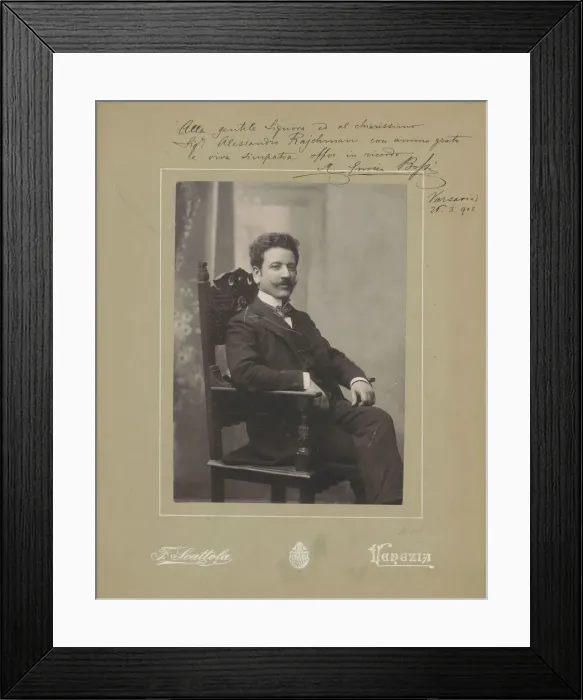 Framed Print : Portrait of the organist and composer Marco Enrico Bossi (1861-1925), c. 1900. Creator Framed Print : Portrait of the organist and composer Marco Enrico Bossi (1861-1925), c. 1900. Creator