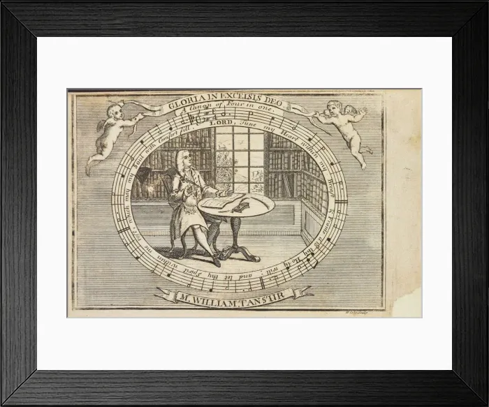 Framed Print : William Tans ur (1706-1783), 1730. Creator: Cole, B. (active 1720-1754) Framed Print : William Tans ur (1706-1783), 1730. Creator: Cole, B. (active 1720-1754)