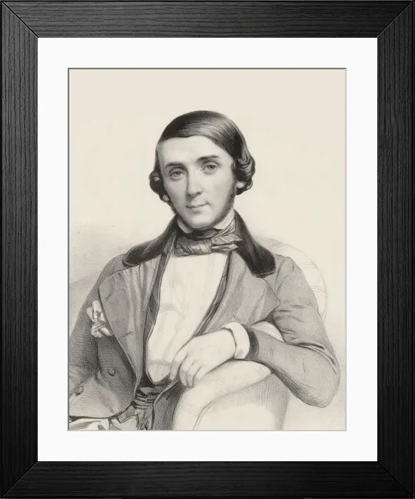 Framed Print : Portrait of the pianist and composer Jean-Henri Ravina (1818-1906), ca 1845. Creator: Alophe Framed Print : Portrait of the pianist and composer Jean-Henri Ravina (1818-1906), ca 1845. Creator: Alophe