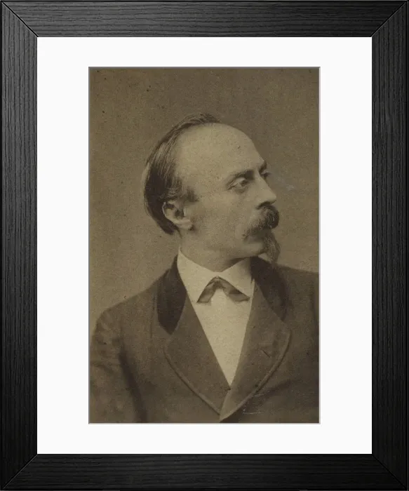 Framed Print : Portrait of the composer Hans von Bülow (1830-1894), c. 1875. Creator: Luckhardt Framed Print : Portrait of the composer Hans von Bülow (1830-1894), c. 1875. Creator: Luckhardt