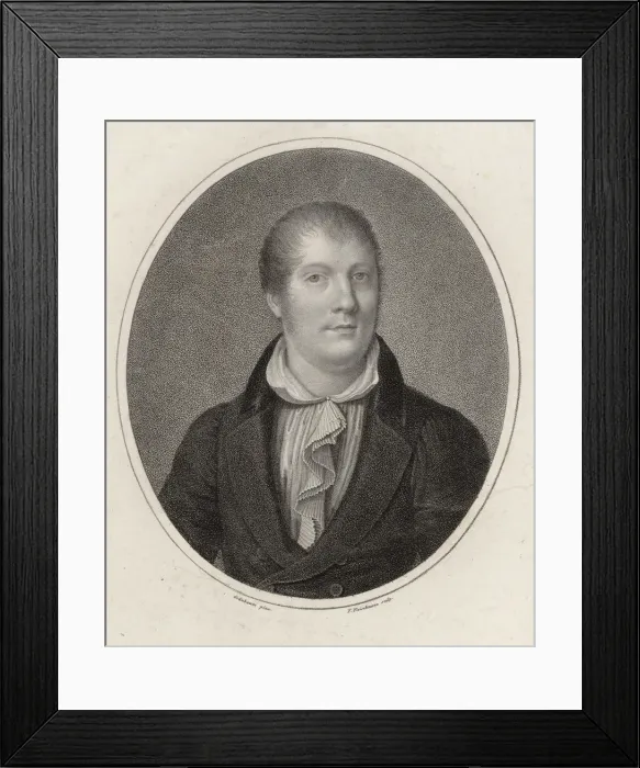 Framed Print : Portrait of the violinist and composer Louis Spohr (1784-1859), 1820. Creator: Fleischmann Framed Print : Portrait of the violinist and composer Louis Spohr (1784-1859), 1820. Creator: Fleischmann