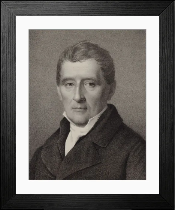 Framed Print : Portrait of the violinist and composer Louis Spohr (1784-1859), 1840. Creator: Engelbach
