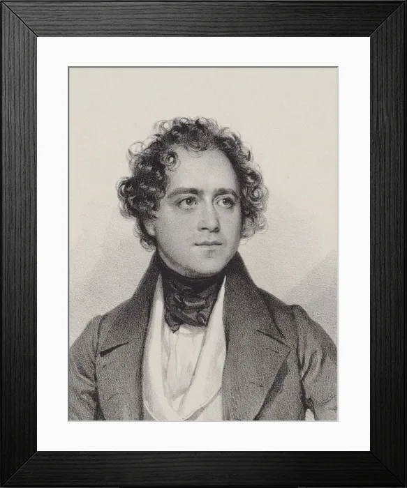 Framed Print : Portrait of the Composer Johann Vesque von Püttlingen (1803-1883), 1838. Creator: Kriehuber Framed Print : Portrait of the Composer Johann Vesque von Püttlingen (1803-1883), 1838. Creator: Kriehuber