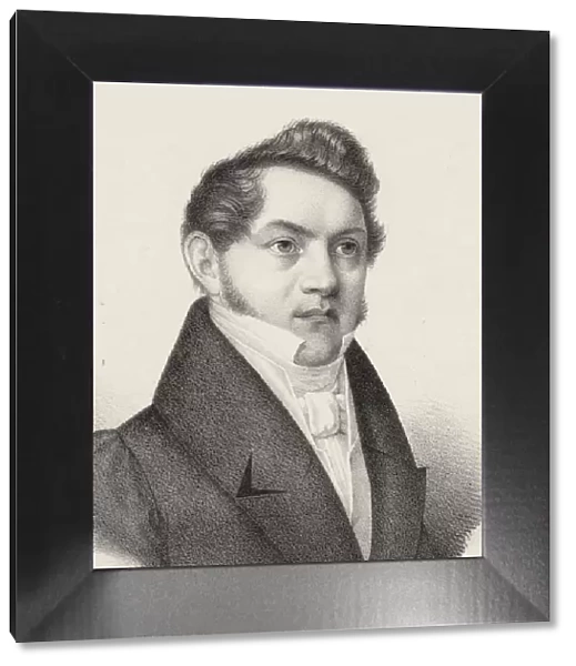 Portrait of Carl Gottlieb Reissiger (1798-1859), c. 1830. Creator: Czauczik (Zausig)