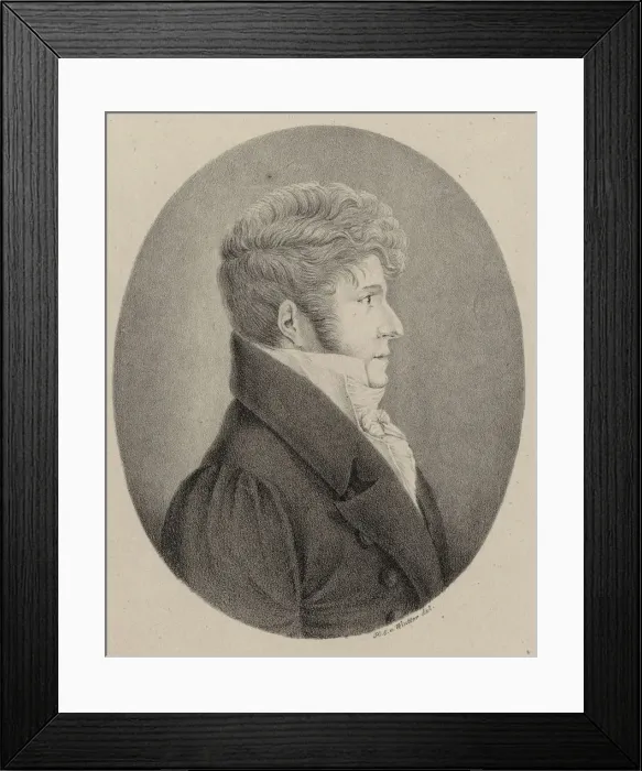 Framed Print : Portrait of the conductor and composer Gaspare Spontini (1774-1851), 1819. Creator: Winter Framed Print : Portrait of the conductor and composer Gaspare Spontini (1774-1851), 1819. Creator: Winter