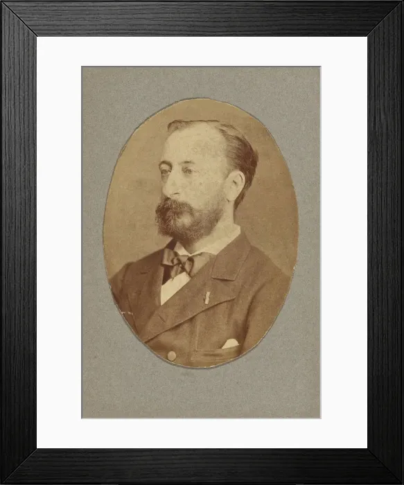 Framed Print : Portrait of the composer Camille Saint-Saens (1835-1921), c. 1880. Creator: Anonymous Framed Print : Portrait of the composer Camille Saint-Saens (1835-1921), c. 1880. Creator: Anonymous