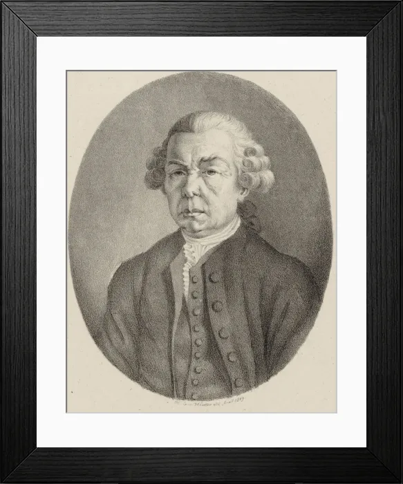 Framed Print : Portrait of the composer Franz Xaver Richter (1709-1789), 1819 Framed Print : Portrait of the composer Franz Xaver Richter (1709-1789), 1819