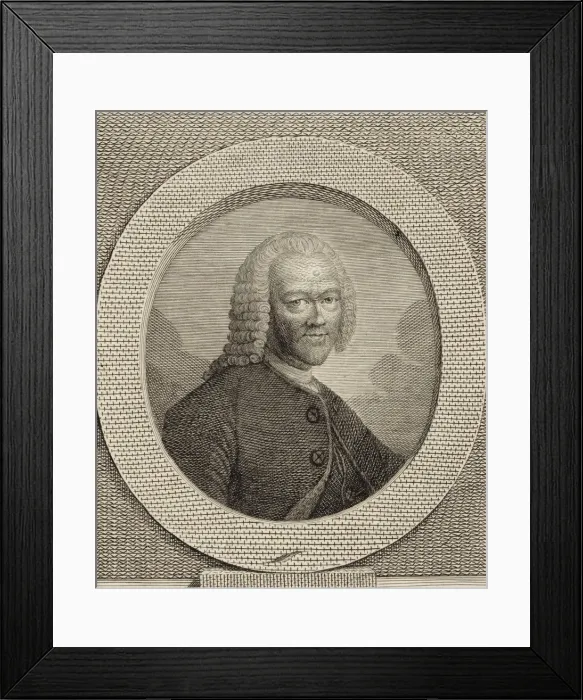 Framed Print : Portrait of Georg Philipp Telemann (1681-1767). Creator: Anonymous Framed Print : Portrait of Georg Philipp Telemann (1681-1767). Creator: Anonymous