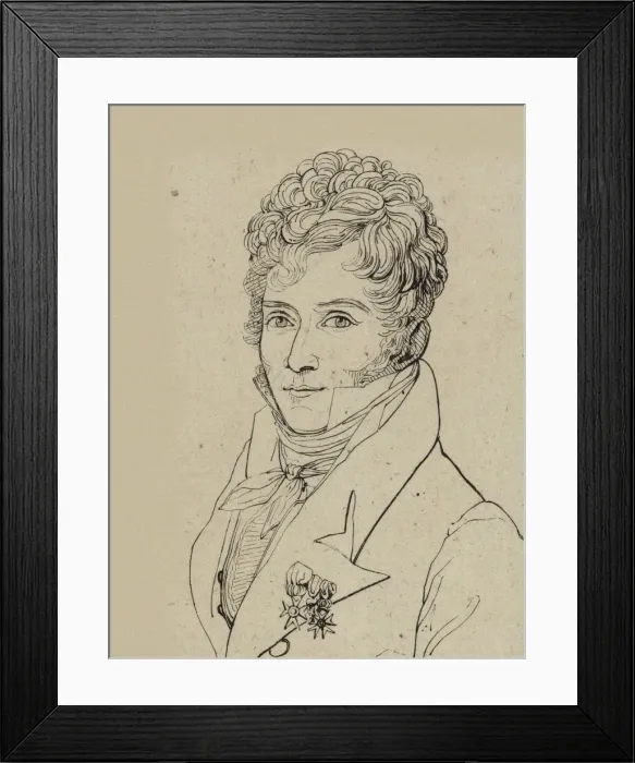 Framed Print : Portrait of the conductor and composer Gaspare Spontini (1774-1851), 1821. Creator: Vincent Framed Print : Portrait of the conductor and composer Gaspare Spontini (1774-1851), 1821. Creator: Vincent