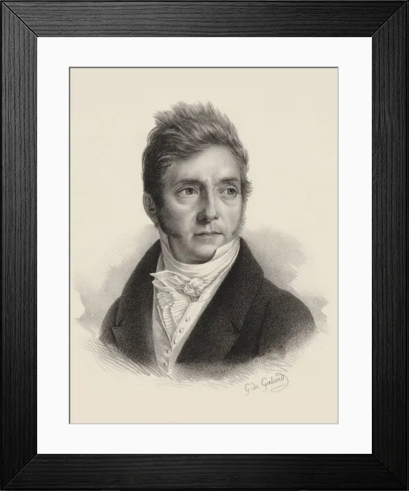 Framed Print : Portrait of the composer Pierre Jacques Joseph Rode (1774-1830). Creator: Galard, Gustave de Framed Print : Portrait of the composer Pierre Jacques Joseph Rode (1774-1830). Creator: Galard, Gustave de