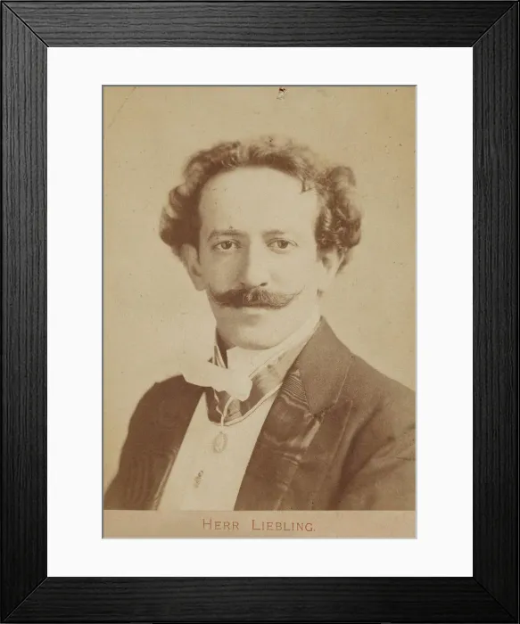 Framed Print : Portrait of pianist and composer Georg Liebling (1865-1946), c. 1900. Creator: Anonymous Framed Print : Portrait of pianist and composer Georg Liebling (1865-1946), c. 1900. Creator: Anonymous
