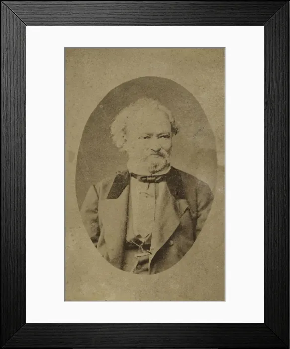 Framed Print : Portrait of pianist and composer Ferenc Erkel (1810-1893), c. 1875. Creator: Anonymous Framed Print : Portrait of pianist and composer Ferenc Erkel (1810-1893), c. 1875. Creator: Anonymous