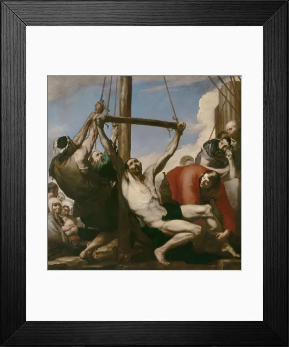Framed Print : Martyrdom of Saint Philip, 1639. Creator: Ribera, Jose, de (1591-1652) Framed Print : Martyrdom of Saint Philip, 1639. Creator: Ribera, Jose, de (1591-1652)