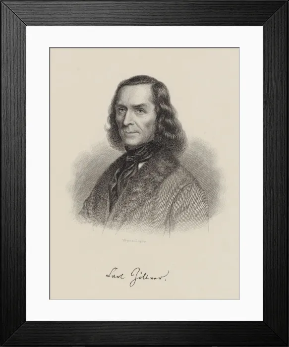 Framed Print : Portrait of the Composer Carl Friedrich Zollner (1800-1860), c. 1850. Creator: Weger Framed Print : Portrait of the Composer Carl Friedrich Zollner (1800-1860), c. 1850. Creator: Weger