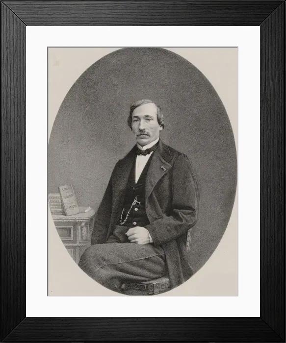 Framed Print : Portrait of the violinist and composer Delphin Alard (1815-1888), 1870. Creator: Anonymous Framed Print : Portrait of the violinist and composer Delphin Alard (1815-1888), 1870. Creator: Anonymous