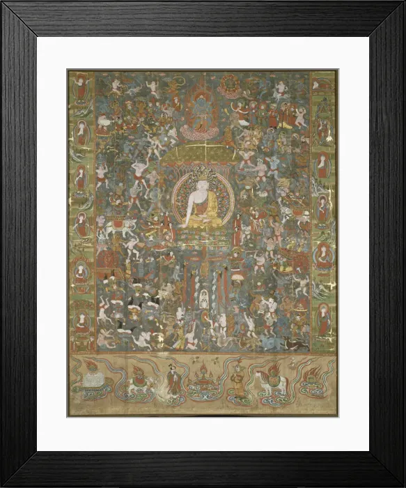 Framed Print : Shakyamuni Buddha, Early 10th century. Creator: Chinese Master Framed Print : Shakyamuni Buddha, Early 10th century. Creator: Chinese Master