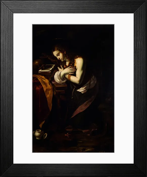 Framed Print : The Repentant Mary Magdalene, 1625-1630. Creator: Guerrieri, Giovanni Francesco (1589-1657) Framed Print : The Repentant Mary Magdalene, 1625-1630. Creator: Guerrieri, Giovanni Francesco (1589-1657)