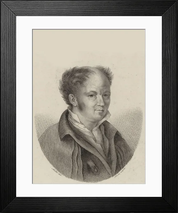 Framed Print : Portrait of the Composer Gottfried Weber (1779-1839), ca 1820. Creator: Schalck, Heinrich Franz Framed Print : Portrait of the Composer Gottfried Weber (1779-1839), ca 1820. Creator: Schalck, Heinrich Franz