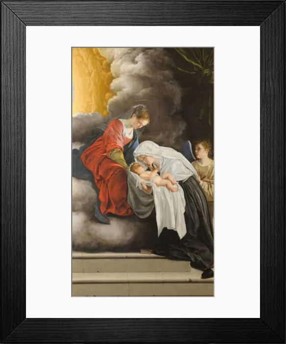 Framed Print : The Virgin and Child with Saint Frances of Rome, 1615-1618. Creator: Gentileschi, Orazio Framed Print : The Virgin and Child with Saint Frances of Rome, 1615-1618. Creator: Gentileschi, Orazio