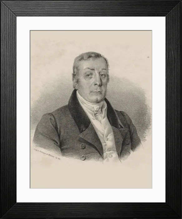 Framed Print : Portrait of the conductor and composer Joseph Weigl (1766-1846), c. 1830. Creator: Oehme Framed Print : Portrait of the conductor and composer Joseph Weigl (1766-1846), c. 1830. Creator: Oehme