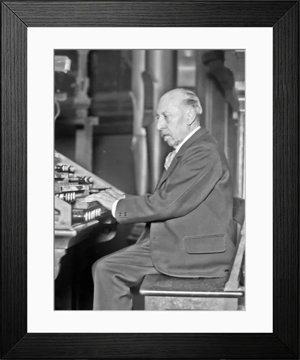 Framed Print : Portrait of the organist and composer Charles-Marie Widor (1844-1937), 1927. Creator: Anonymous Framed Print : Portrait of the organist and composer Charles-Marie Widor (1844-1937), 1927. Creator: Anonymous