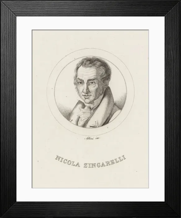 Framed Print : Portrait of the Composer Nicola Antonio Zingarelli (1752-1837). Creator: Altini, Ignazio Framed Print : Portrait of the Composer Nicola Antonio Zingarelli (1752-1837). Creator: Altini, Ignazio