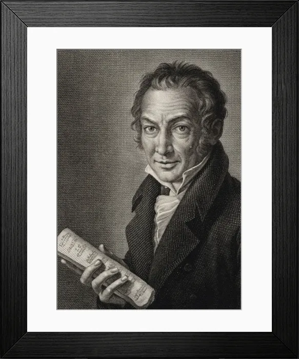 Framed Print : Portrait of the Composer Nicola Antonio Zingarelli (1752-1837), 1816. Creator: Morghen Framed Print : Portrait of the Composer Nicola Antonio Zingarelli (1752-1837), 1816. Creator: Morghen