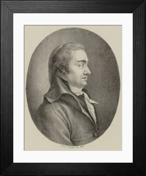 Framed Print : Portrait of the Composer Johann Rudolf Zumsteeg (1760-1802), 1816. Creator: Winter Framed Print : Portrait of the Composer Johann Rudolf Zumsteeg (1760-1802), 1816. Creator: Winter