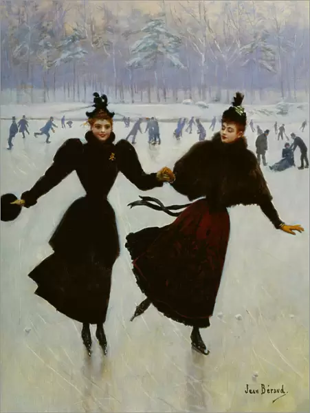 Les Patineuses (The Skaters), c. 1890. Creator: Beraud, Jean (1849-1936)