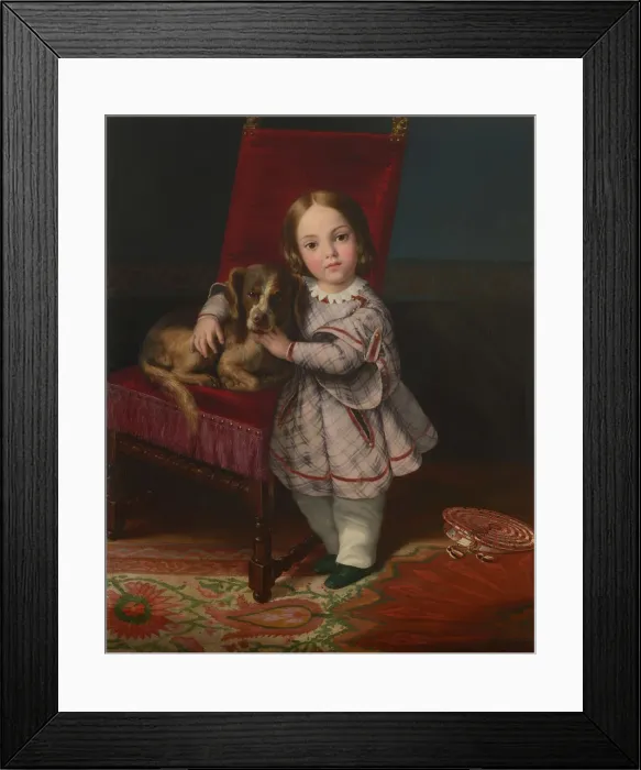 Framed Print : Portrait of Vittoria Balze, 1845. Creator: Balze, Paul (1815-1884) Framed Print : Portrait of Vittoria Balze, 1845. Creator: Balze, Paul (1815-1884)