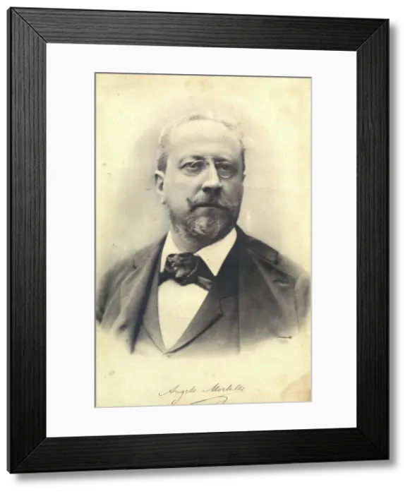 Framed Print : Portrait of the painter Angelo Morbelli (1853-1919), c. 1900. Creator: Anonymous Framed Print : Portrait of the painter Angelo Morbelli (1853-1919), c. 1900. Creator: Anonymous