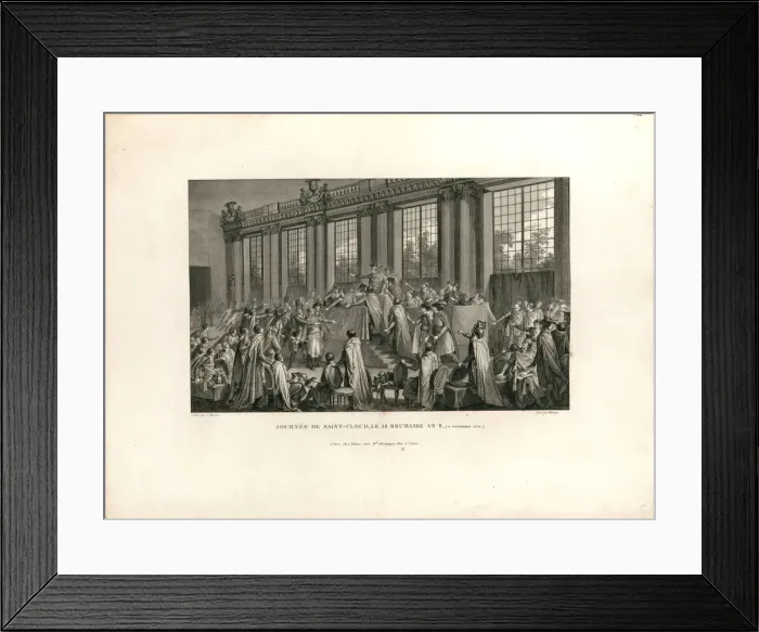 Framed Print : Coup of 18 Brumaire, 1800. Creator: Helman, Isidore Stanislas (1743-1806 / 9) Framed Print : Coup of 18 Brumaire, 1800. Creator: Helman, Isidore Stanislas (1743-1806 / 9)