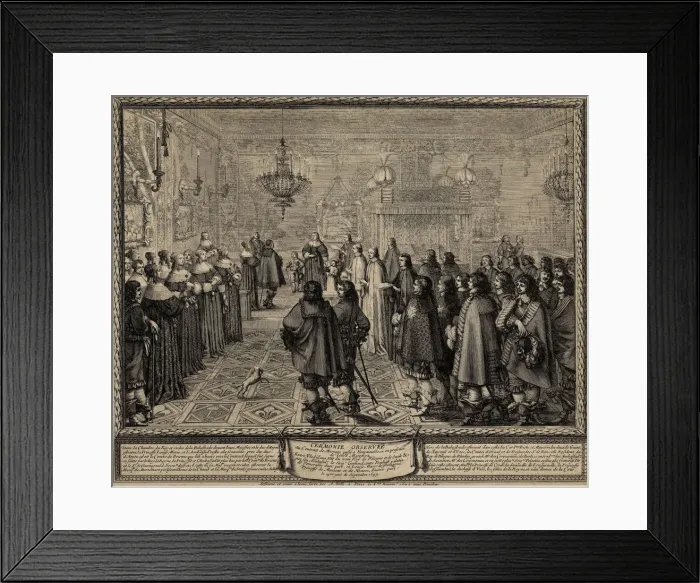 Framed Print : Ceremony of the Contract of Marriage between Wladyslaw IV, King of Poland and Marie Louise Gonzaga Framed Print : Ceremony of the Contract of Marriage between Wladyslaw IV, King of Poland and Marie Louise Gonzaga