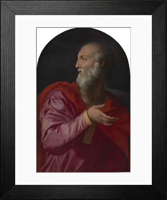 Framed Print : Saint Cosmas, c. 1544. Creator: Bronzino, Agnolo (1503-1572) Framed Print : Saint Cosmas, c. 1544. Creator: Bronzino, Agnolo (1503-1572)