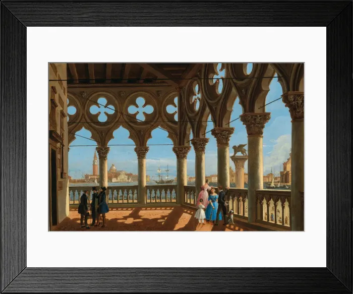 Framed Print : View of the Bacino di San Marco from the Loggia of the Palazzo Ducale, Venice. Creator: Chilone Framed Print : View of the Bacino di San Marco from the Loggia of the Palazzo Ducale, Venice. Creator: Chilone