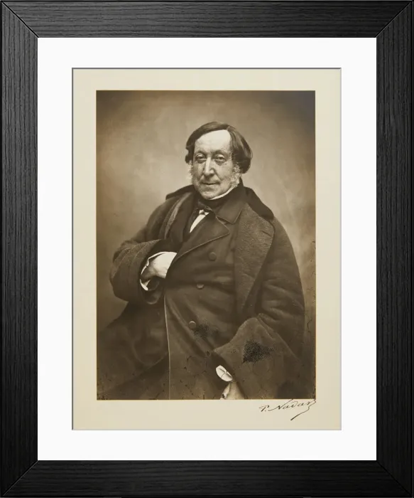 Framed Print : Portrait of Gioachino Rossini (1792-1868), 1856. Creator: Nadar, Gaspard-Felix (1820-1910) Framed Print : Portrait of Gioachino Rossini (1792-1868), 1856. Creator: Nadar, Gaspard-Felix (1820-1910)