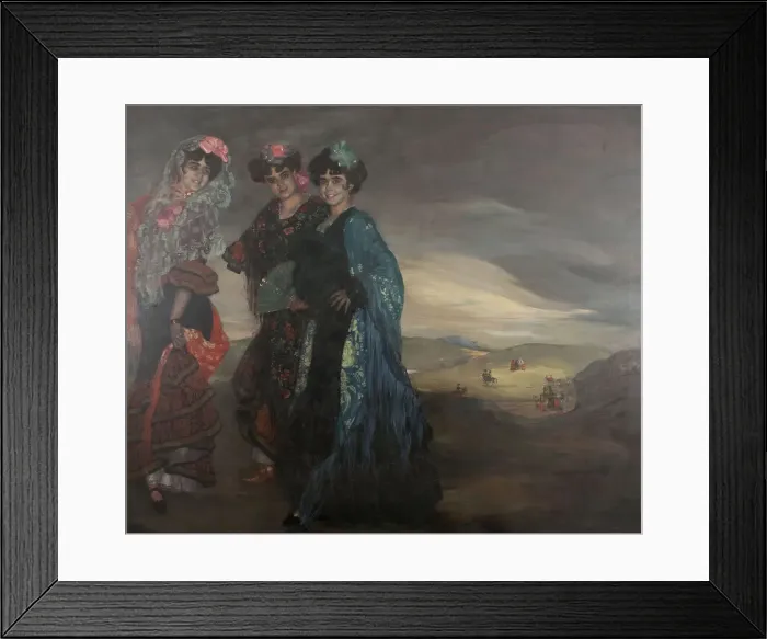 Framed Print : My cousins, 1903. Creator: Zuloaga y Zabaleto, Ignacio (1870-1945) Framed Print : My cousins, 1903. Creator: Zuloaga y Zabaleto, Ignacio (1870-1945)