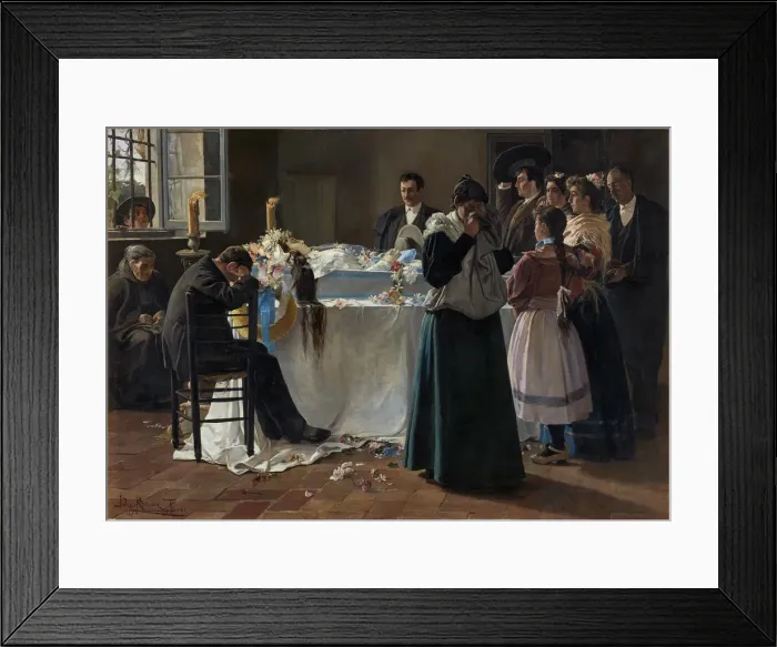Framed Print : Mira que bonita era, 1895. Creator: Romero de Torres, Julio (1874-1930) Framed Print : Mira que bonita era, 1895. Creator: Romero de Torres, Julio (1874-1930)