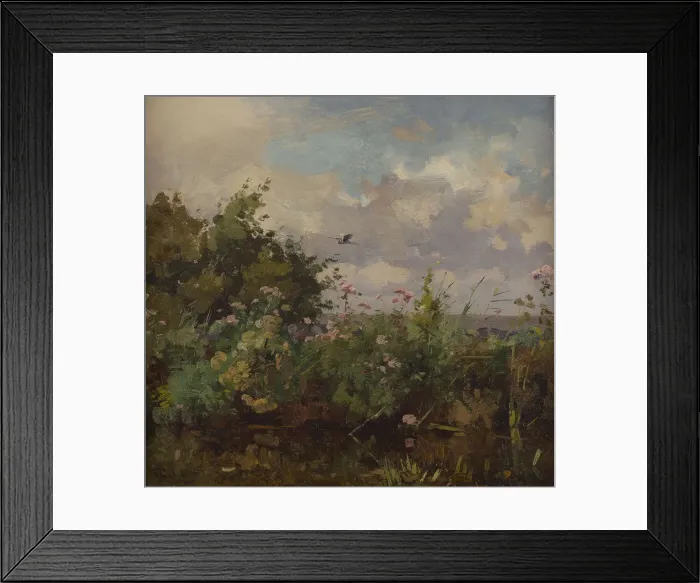 Framed Print : At the edge of the ditch. Creator: Tholen, Willem Bastiaan (1860-1931) Framed Print : At the edge of the ditch. Creator: Tholen, Willem Bastiaan (1860-1931)