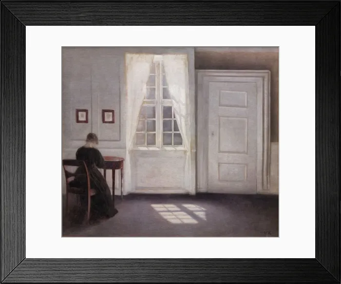 Framed Print : Interior in Strandgade, Sunlight on the Floor, 1901. Creator: Hammershoi, Vilhelm (1864-1916) Framed Print : Interior in Strandgade, Sunlight on the Floor, 1901. Creator: Hammershoi, Vilhelm (1864-1916)