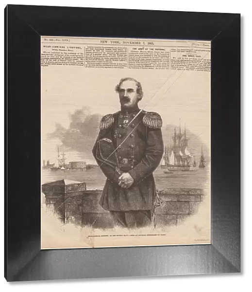 Admiral Stepan Stepanovich Lesovsky (1816-1866) in New York, 1863. Creator: Anonymous