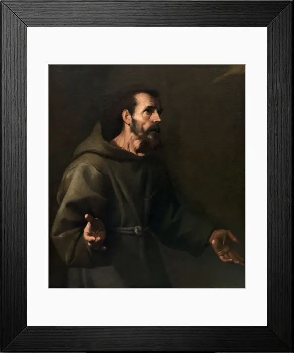 Framed Print : Saint Francis receives the Stigmata, ca 1611. Creator: Sellitto, Carlo (1581-1614) Framed Print : Saint Francis receives the Stigmata, ca 1611. Creator: Sellitto, Carlo (1581-1614)