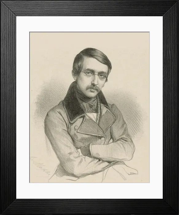 Framed Print : Portrait of the dramatist Auguste Anicet-Bourgeois (1806-1870) Framed Print : Portrait of the dramatist Auguste Anicet-Bourgeois (1806-1870)