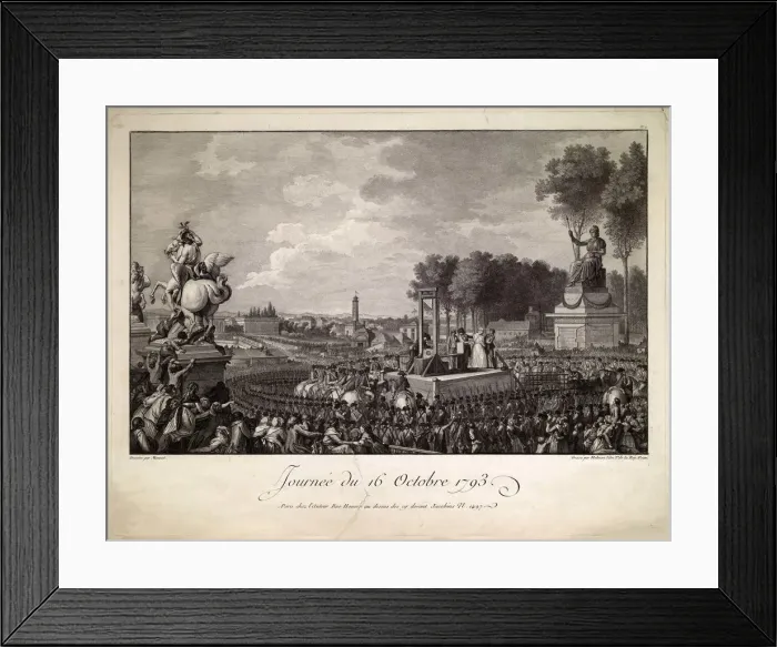 Framed Print : Journee du 16 octobre 1793 (The Execution of Marie Antoinette on October 16, 1793), c Framed Print : Journee du 16 octobre 1793 (The Execution of Marie Antoinette on October 16, 1793), c
