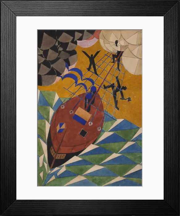 Framed Print : The Ark. Stage design for the theate play Mystery-Bouffe by Vladimir Mayakovsky, 1919 Framed Print : The Ark. Stage design for the theate play Mystery-Bouffe by Vladimir Mayakovsky, 1919