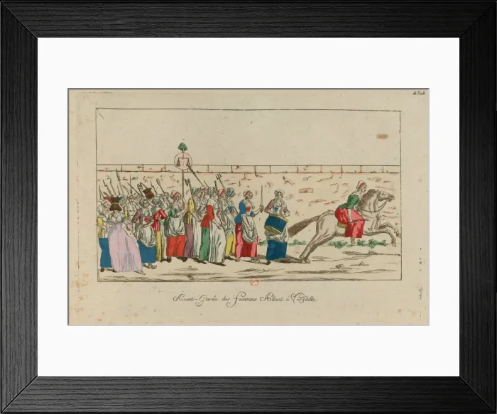Framed Print : The Womens March on Versailles, 5 October 1789, 1789. Creator: Anonymous Framed Print : The Womens March on Versailles, 5 October 1789, 1789. Creator: Anonymous