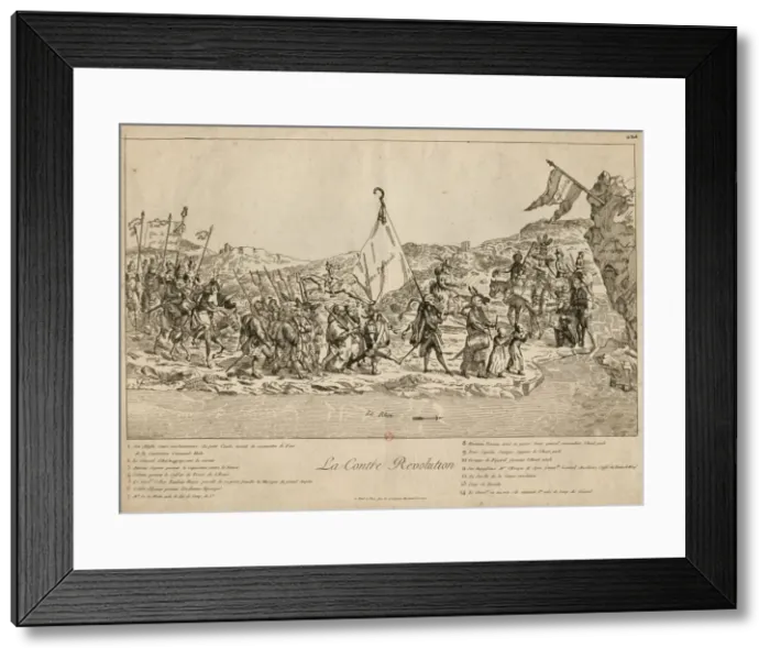 Framed Print : The Counterrevolution, 1791. Creator: Anonymous Framed Print : The Counterrevolution, 1791. Creator: Anonymous
