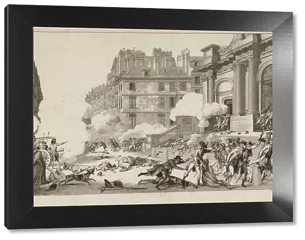 13 Vendemiaire. Napoleon Bonapartes quelling of the Royalist revolt... in Paris, 1797